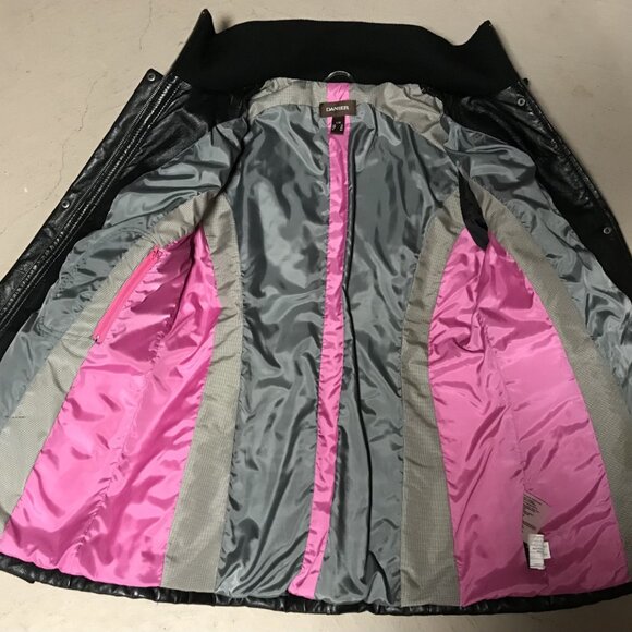 Black Leather Danier Coat - Picture 2 of 7